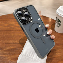 金属镜头磁吸适用苹果17promax手机壳新款iphone14透明15简约男16