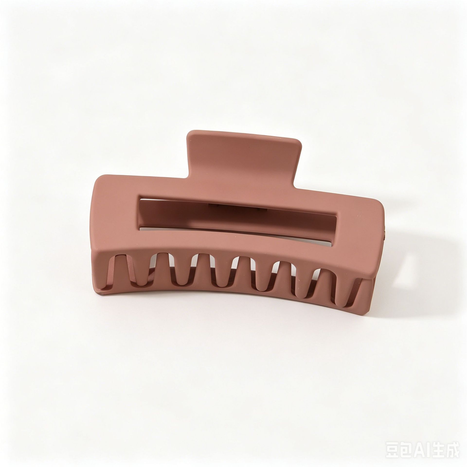 Cross-border large grip matte hair clip women bun clip square hair barrette back of head hair accessory shark clip wholesale
