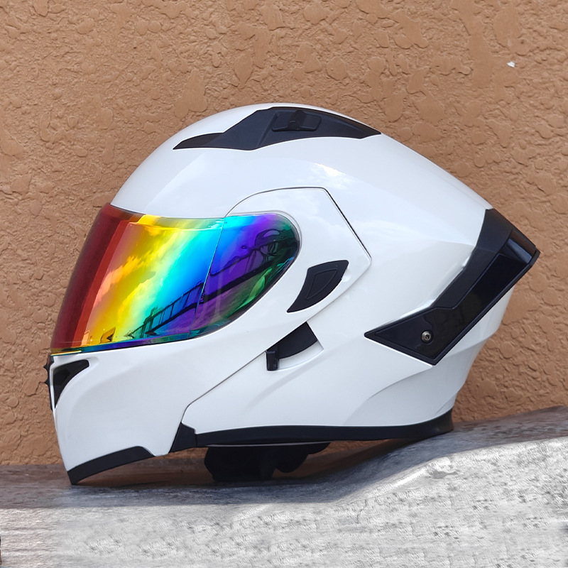 Orz nuevo casco de motocicleta casco para hombre casco para mujer locomotora casco completo Xia 3C certificado doble lente cuatro estaciones universal