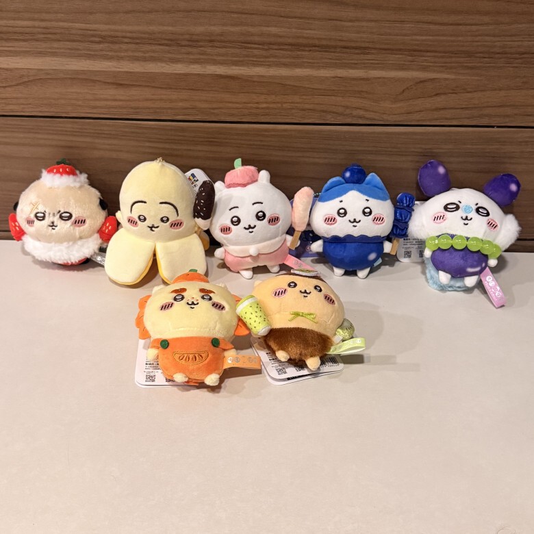 Banana Usagi, Peach Jii, Blueberry, Little Eight, Shisa, Flying Squirrel, Otter, Fruit Series Plush Doll Bag Pendant Banana Usagi, Peach Jii, Blueberry, Little Eight, Shisa, Flying Squirrel, Otter, Fruit Series Plush Doll Bag Pendant