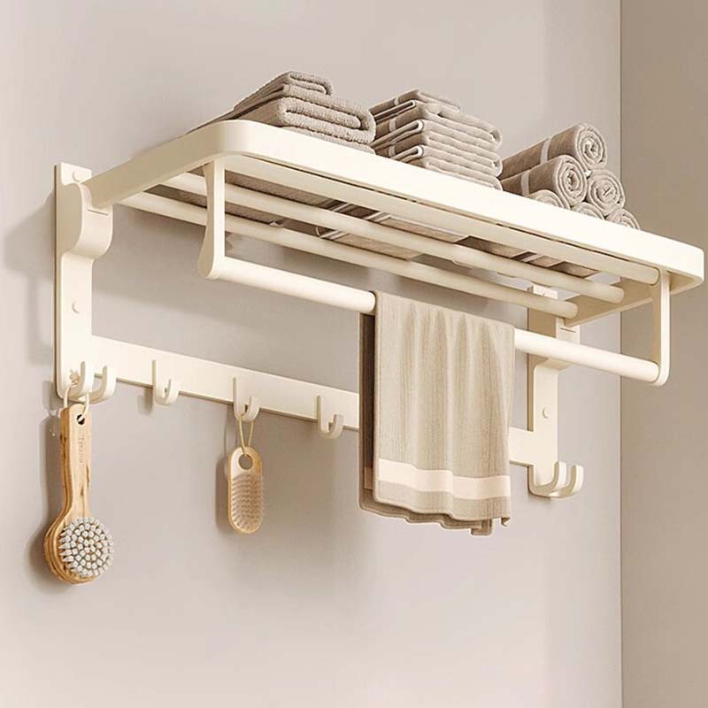 High-value Towel Rack Toilet Punch-free Bathroom Shower Storage Rack Wall-mounted Integrated Toilet Towel Rack
