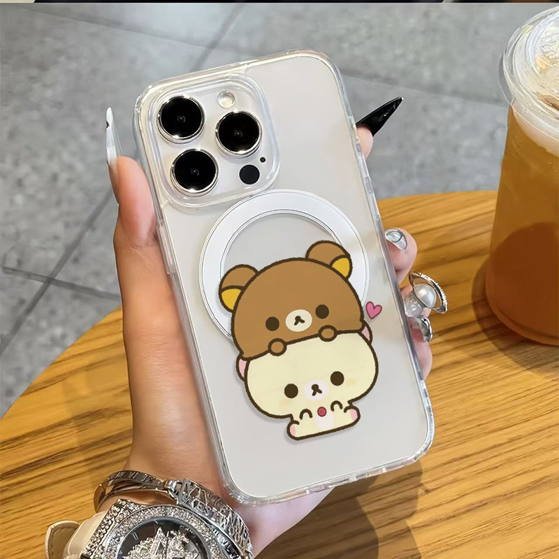 Little Bear phone case, compatible with Samsung S23 FE, S26 Ultra, S24 Plus, S21, and Apple 18 Pro Max (magnetic adsorption) Little Bear phone case, compatible with Samsung S23 FE, S26 Ultra, S24 Plus, S21, and Apple 18 Pro Max (magnetic adsorption)