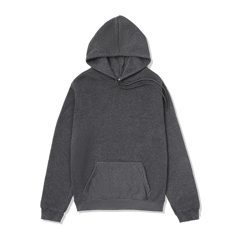 跨境外贸连帽卫衣男hoodie纯色连帽衫运动卫衣男女可预制图案外套|undefined