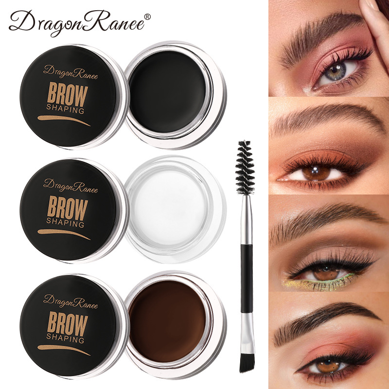 Cross-Border Wild Eyebrow Styling Gel, European and American Style Eyebrow Shaping Gel, Solid Glue, Soap Wax, White Eyebrow Gel, Eyebrow Pencil