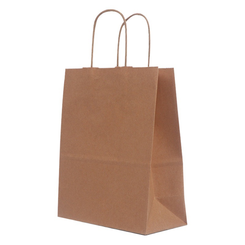 Bolsas de papel kraft personalizadas, bolsas de compras, bolsas de embalaje para té con leche para llevar, bolsas de regalo para días festivos, bolsas de regalo, bolsas de papel para llevar