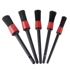 Car Care Premium Detailing Brush Set 5-Piece Set, Manufacturer Supply for Automotive Interior and Exterior Corner and Gap Cleaning Brushes
