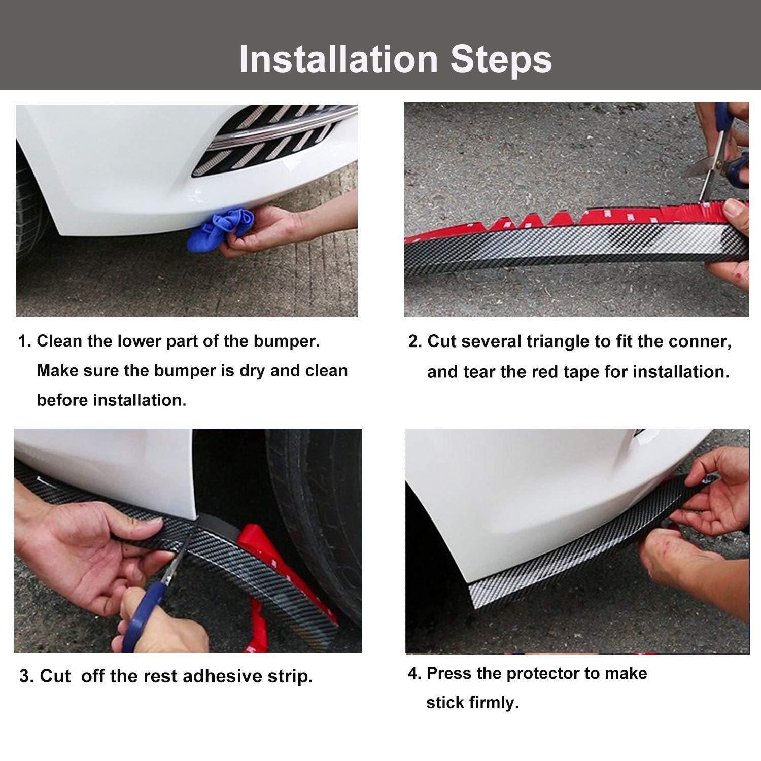 Car small surround modification universal anti-collision rubber strip bumper front lip side skirt anti-scratch strip sports surround modification