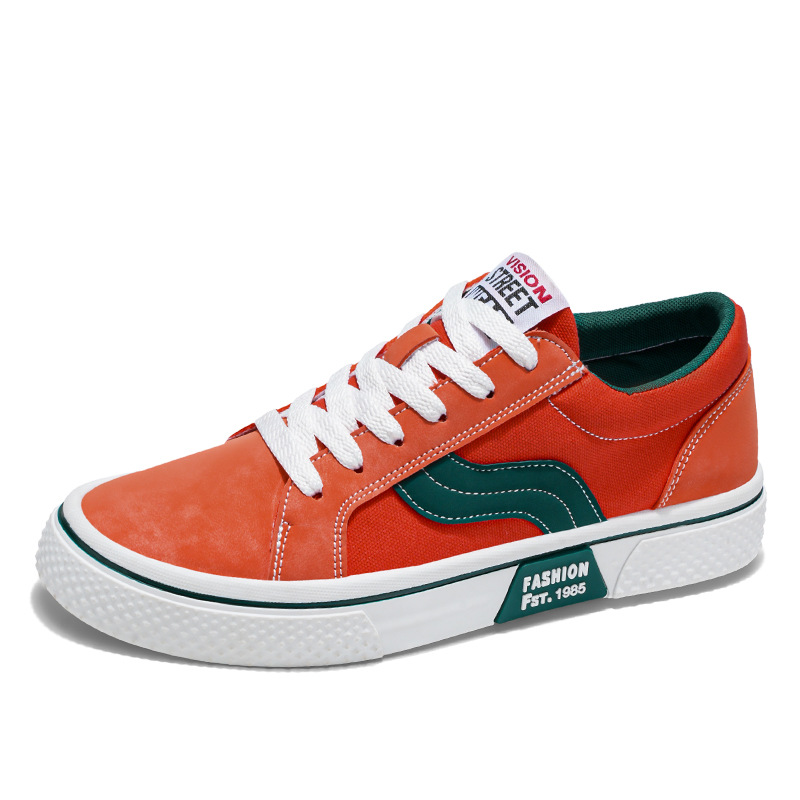Zapatos de lona 2026 primavera nuevos zapatos de skate transpirables para hombres con suela suave de moda deportiva casual zapatos de moda para hombres