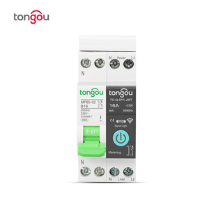TUYA small smart WiFi Circuit Breaker 1p 32A with metering remote control smart home foreign trade