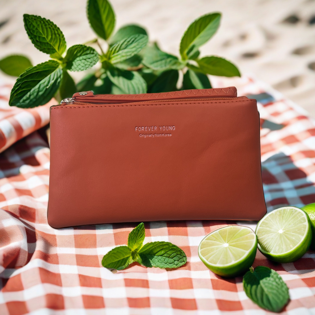 Fábrica al por mayor nuevo estilo de las mujeres largo simple moda monedero bolso del teléfono móvil bolso de las mujeres Cartera de entrega de una sola pieza de las mujeres