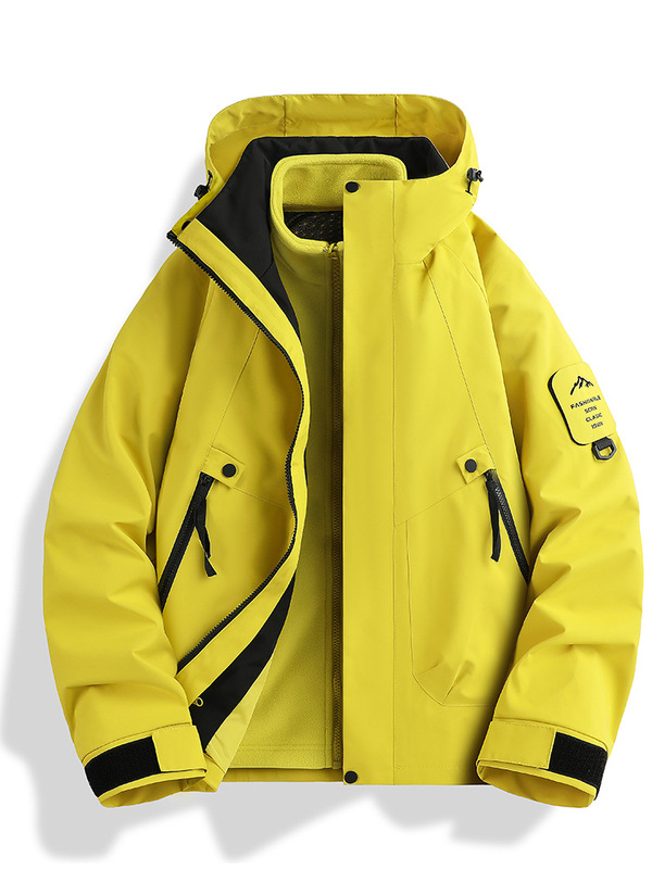 ジャケットメーカー直販卸売作業服カスタムロゴスリーインワン取り外し可能な防水防風ジャケット男性と女性用|undefined
