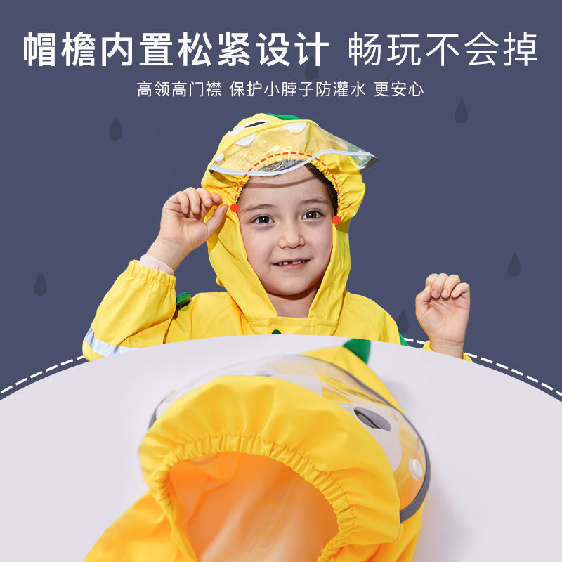 children Conjoined Raincoat baby men and women kindergarten pupil Poncho Children dinosaur modelling