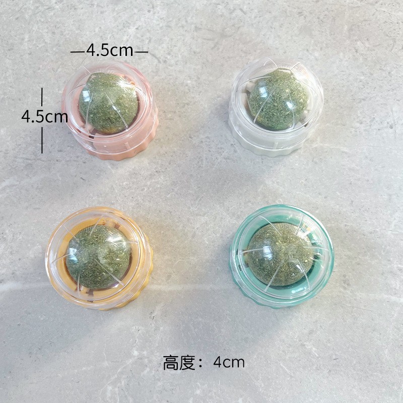 Nuevo juguete para gatos pegado a la pared, bola de menta para gatos, auto-alivio, artefacto para gatos, lamer y lamer los dientes