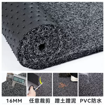 Avtomobil döşəmə paspasları — Household Door Door Cuttable Door - black-gray-16mm-medium-thick-encryption-6080cm