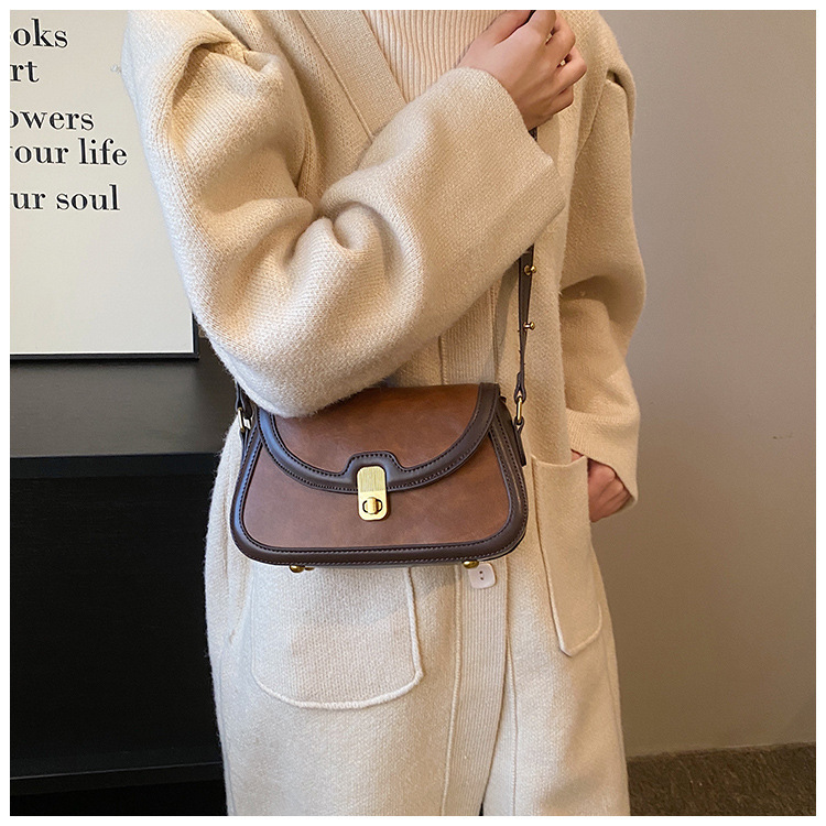 Women's Crossbody Bag Contrast Colour Small Square Shoulder Bag_voghion.com