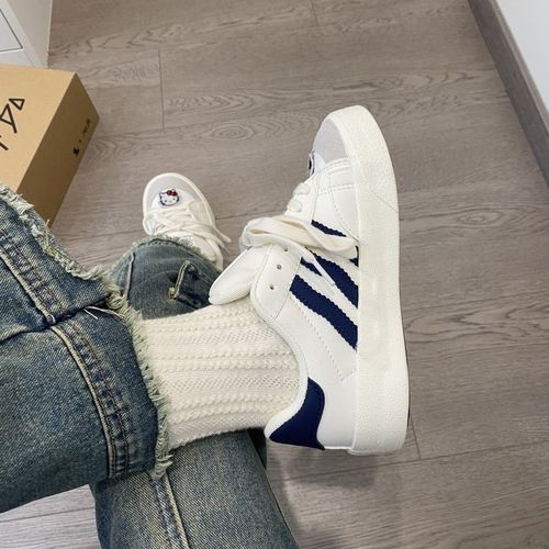 kt cat white shoes women's shoes  autumn new casual versatile color matching student sneakers design sense bread shoes