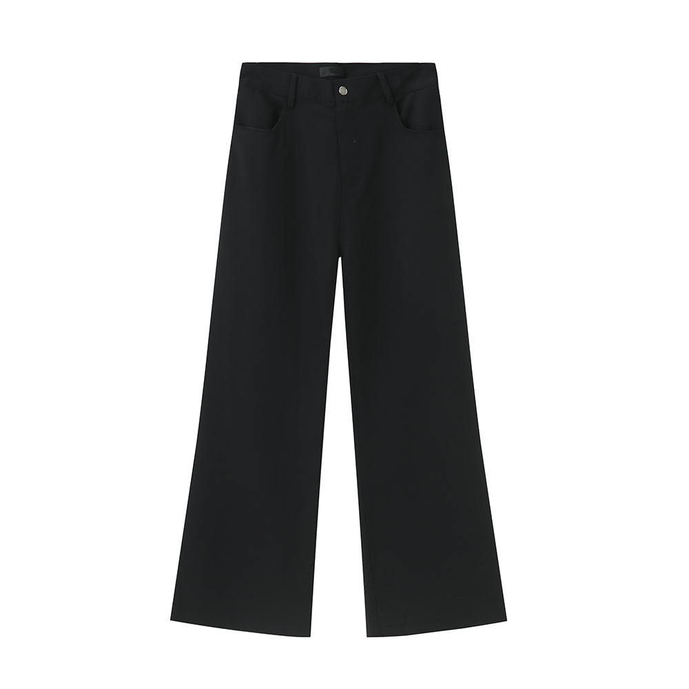 MTLCLOTHES Hombres| Coreano de estilo de lujo ligero sensación de colgaje minimalista de color sólido delgado versátil ligero de negocios pantalones de tendencia image 6