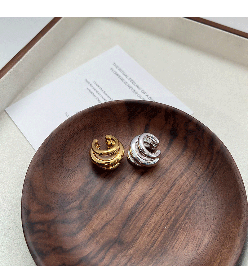1 Piece Simple Style C Shape Plating Copper Ear Clips display picture 2