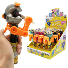 网红猴子吃糖人棒棒糖机器人儿童创意糖果玩具夜市摆地摊货源礼物