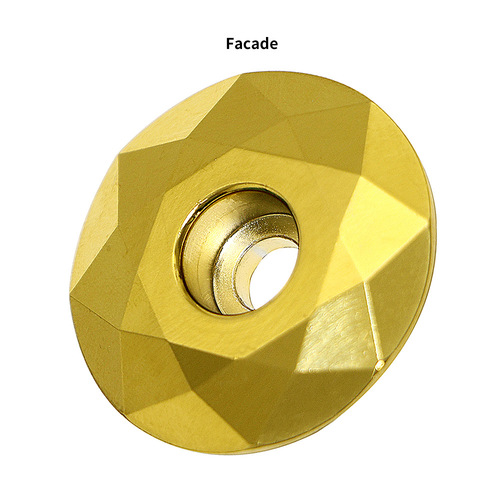 Bicycle bowl set cover diamond shape aluminum alloy upper bowl cover stem cover with screws