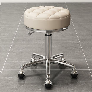 Beauty Salon Hair Salon Stool Special Pulley Rotating Adjustable Stool Large Work Stool Manicure Round Stool Barber Shop Swivel Chair Hair Salon