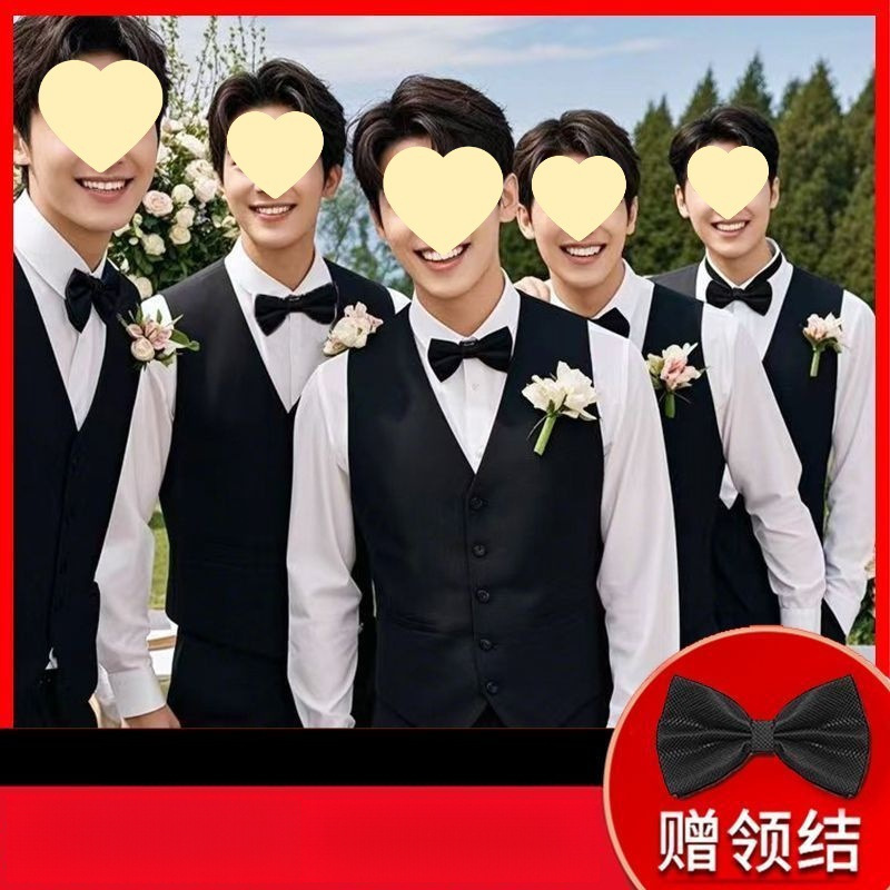 大码西装伴郎服兄弟装兄弟礼服裤套装团马甲婚礼衣服男西服西春秋|undefined