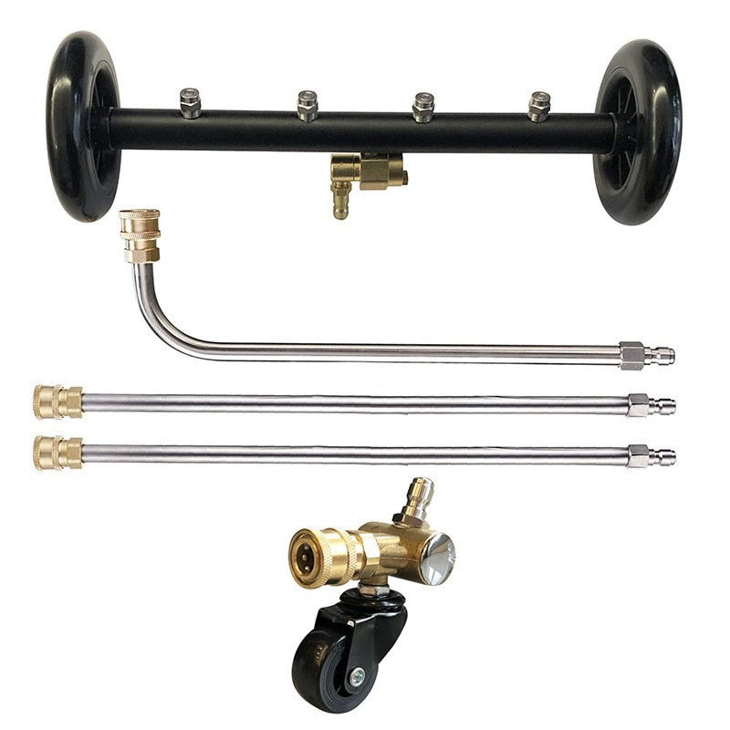 Трансграничный Автомобильный Очиститель шасси высокого давления, дорожный очиститель, 16-дюймовая двухфункциональная насадка для шасси, водяная метла, 4000 фунтов на квадратный дюйм