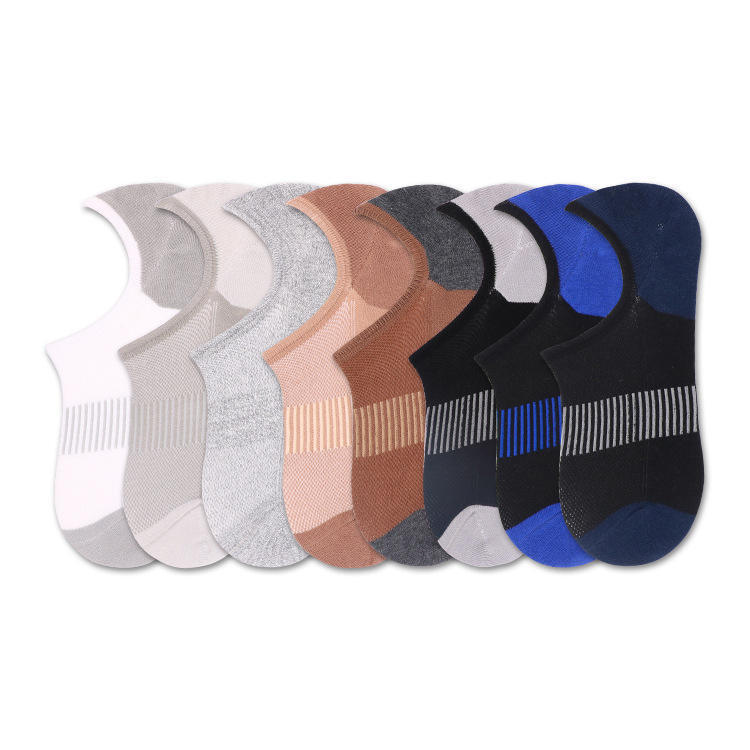 Customized Men's Short Boat Socks, Summer Breathable Cotton, High-Quality No-Show Socks with Logo