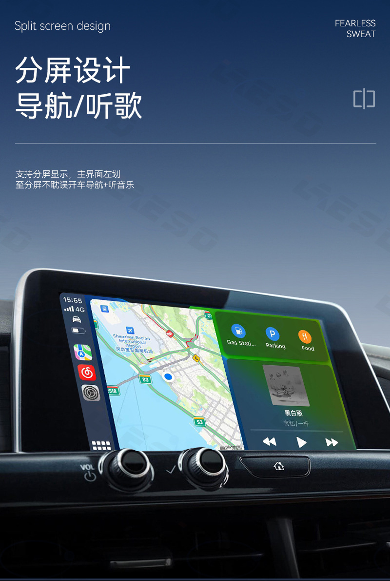 Cross-Border Car Connectivity Box Android Autocarplay Wireless Adapter 2-in-1 Smart Carplay Box