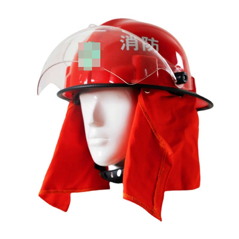 Лесной пожарный шлем с шалью, красная аварийно-спасательная противоударная защитная каска, защитная каска для горного патруля и защиты леса