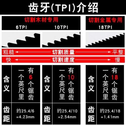 Reciprocating saw saw blade woodworking saber saw saw blade metal keel saw high speed steel carbon steel woodworking thick and fine teeth