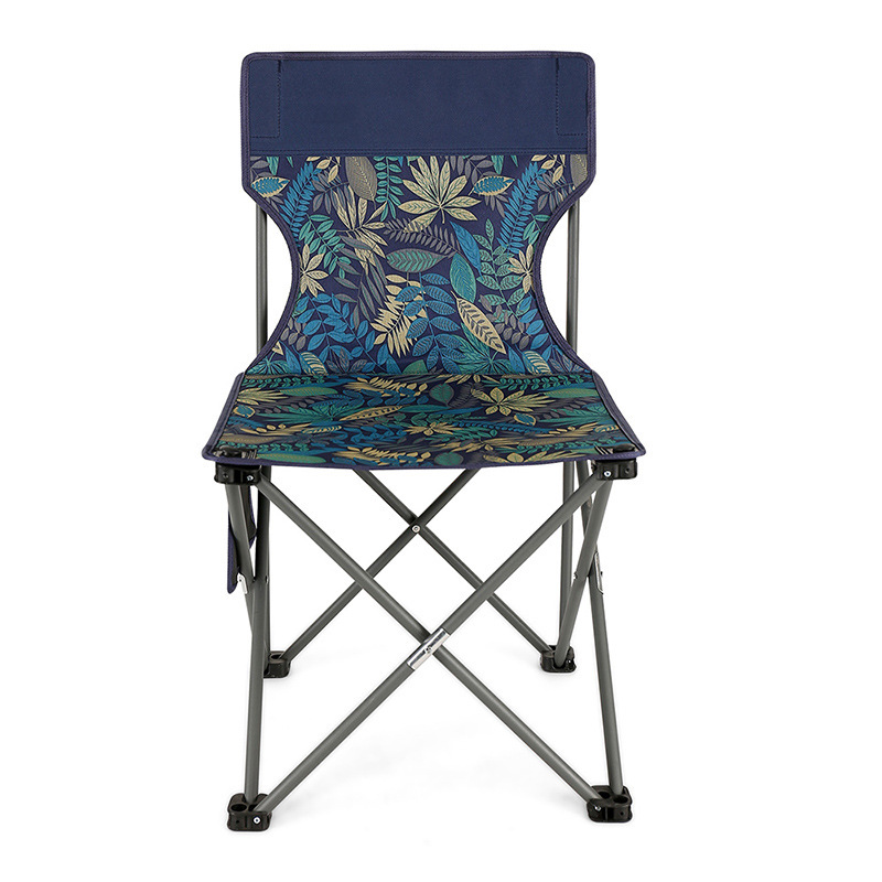 Silla plegable al aire libre portátil pequeño banco taburete respaldo equipo de pesca Silla de ocio hogar