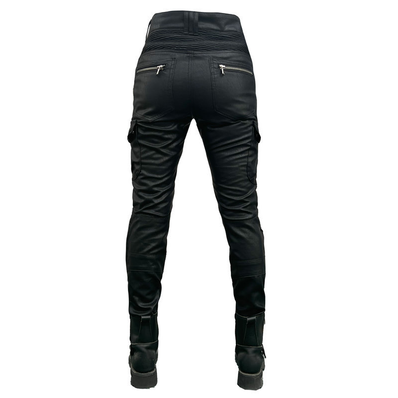 VOLERO motocicleta de cercanías pantalones de montar rectos pantalones anti-caída mujer Caballero motocicleta impermeable parabrisas pantalones de cuero