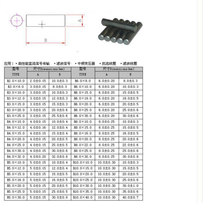 R5-10变压器磁芯通信电源磁棒变压器磁芯磁环