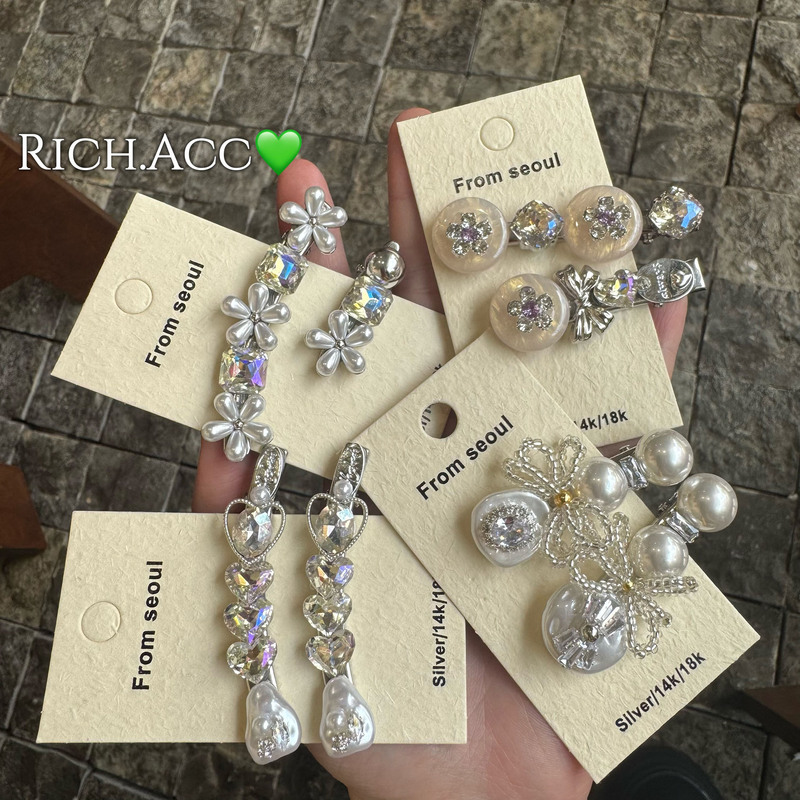 【Real Shot】A Set of Beautiful, Versatile, and Timeless Small Hair Clips with Faux Pearls, Vintage-Style High-End Hair Accessories 【Real Shot】A Set of Beautiful, Versatile, and Timeless Small Hair Clips with Faux Pearls, Vintage-Style High-End Hair Accessories
