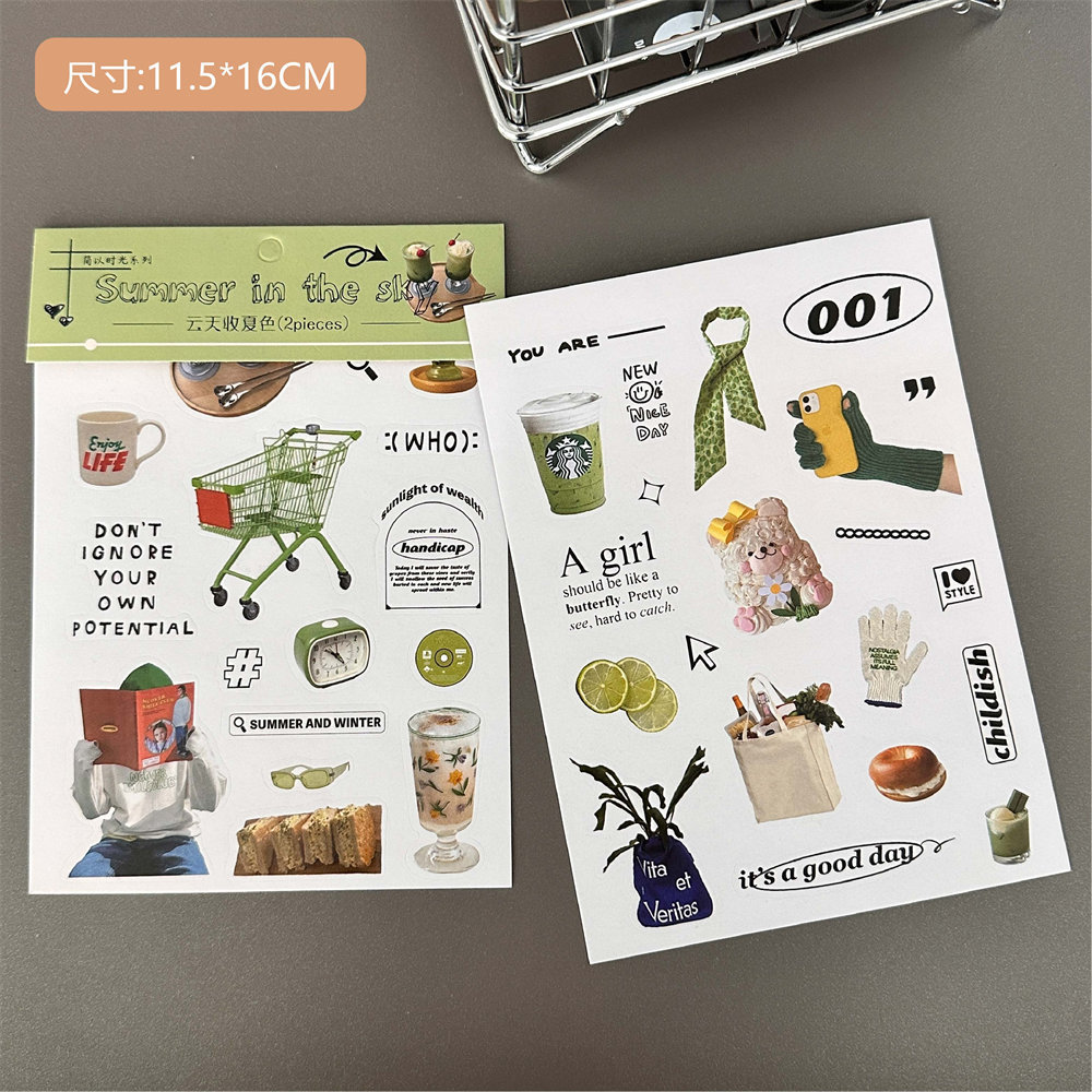 50 original retro pegatinas bolsa Americana autoadhesiva DIY Diario pegatinas ins creativo taza de agua pegatinas caja del teléfono pegatinas