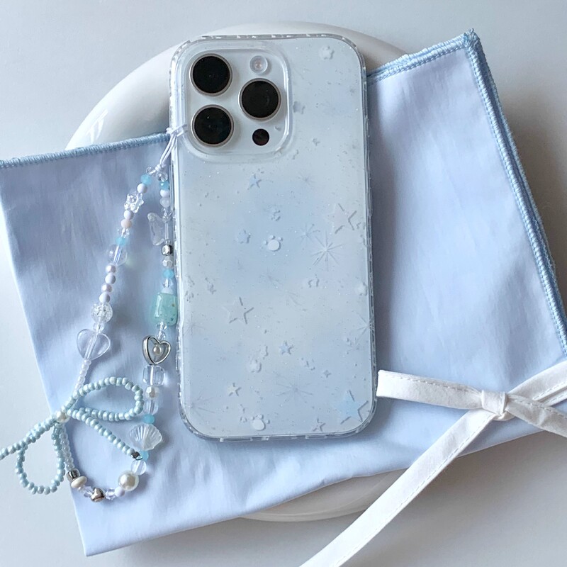 Rendered Blue Stars Suitable for Apple 13 Phone Case Iphone16/14 Female Models 15/12Pro/11 All 17Promax
