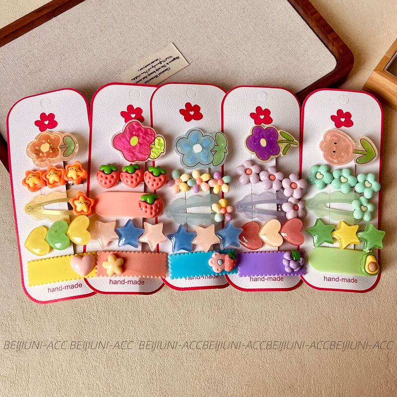 Fashionable Red Duckbill Clip Versatile Hairpin Ins Simple Texture Bangs Side Clip Sweet Hairpin for Girls