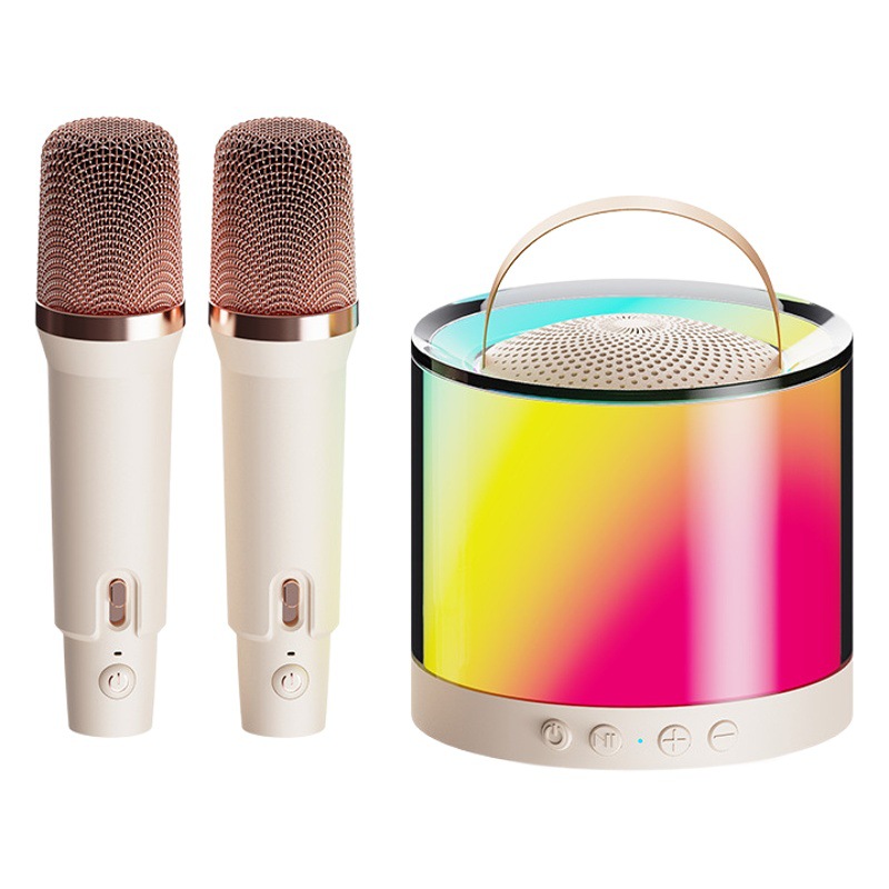 Jinyun K36 mini karaoke audio todo en una máquina de alta calidad de sonido Doble micrófono cantando ultra-larga resistencia portátil al por mayor