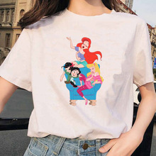 Princess Women Tshirt 夏季无敌破坏王云妮洛普与公主印花T恤