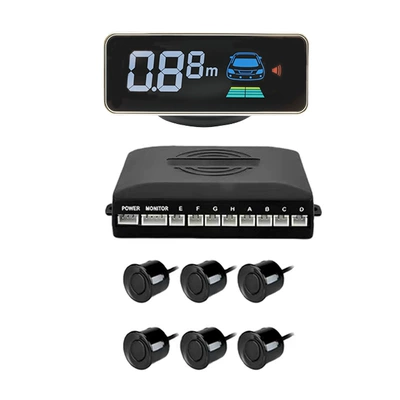 Park radarı 2/4/6/8 Probe Lcd Lcd - 6-probes