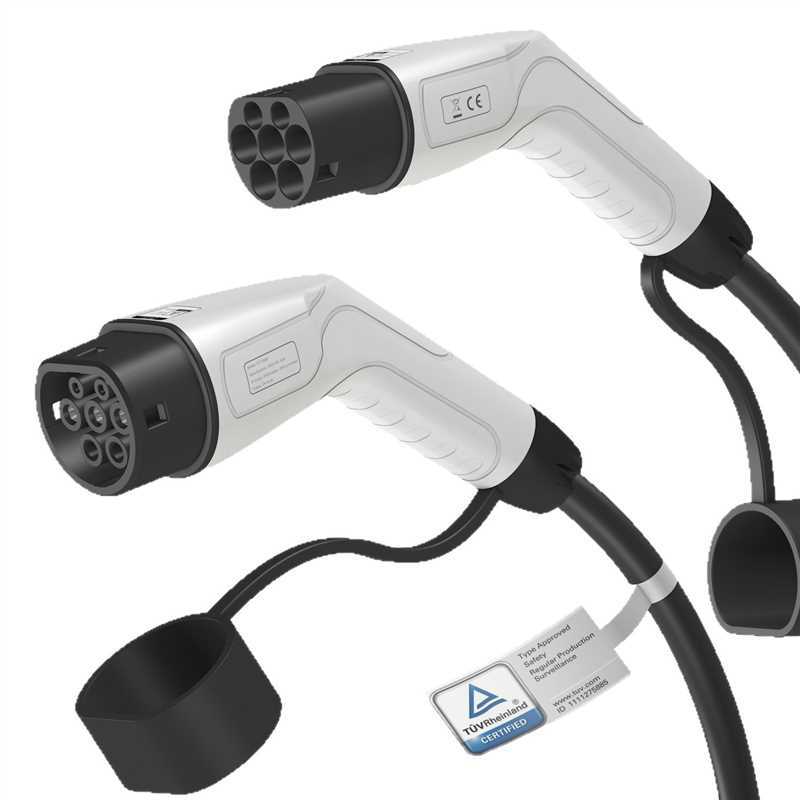 新能源汽车欧标双头枪TYPE2便携式充电枪多功率多色可选充电桩