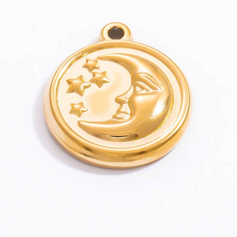 3g Weight 0.03µm-0.05µm Gold Plating Thickness PVD Coated Gold Plating Process Pendant Jewelry Making Type 32.47mm Jewelry Making Size Real Gold Plated Plating Material Pearl, Zircon Inlay Material DIY Jewelry Accessories Classification 1 Piece Quantity 304 Stainless Steel Material Sun, Moon, Heart Shape Pattern All Seasons Season Polished Finish Simple Style Style Waterproof Non Tarnish, Inlay Craft 1 Piece 32.47mm 304 Stainless Steel Pearl Zircon PVD Coated Real Gold Plated Sun Moon Heart Shape Polished Pendant DIY Jewelry Accessories 18
