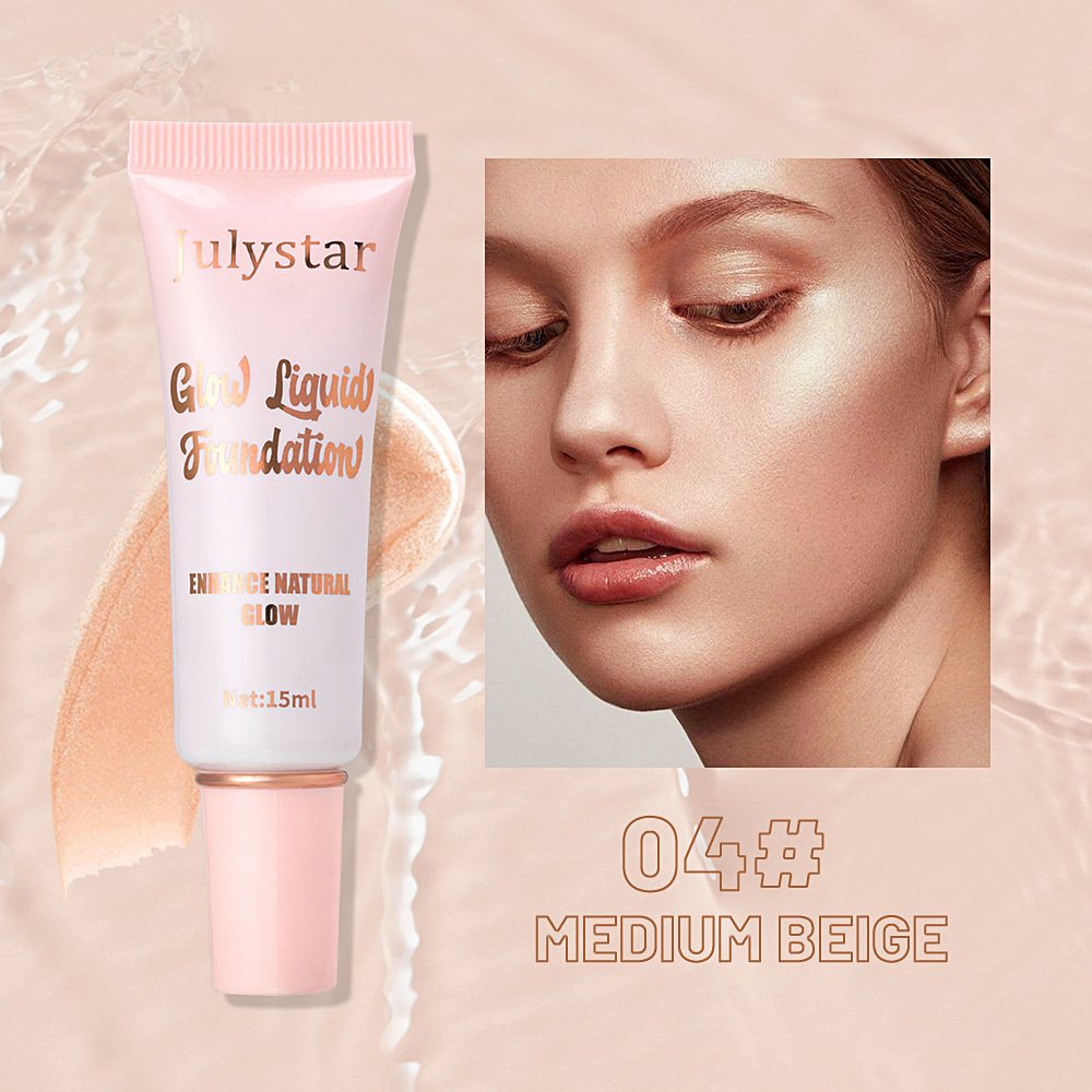 Julystar Facial Concealer Bestseller High-Gloss Pearlescent Foundation, Natural and Long-lasting brightening and moisturizing Foundation wholesale undefined