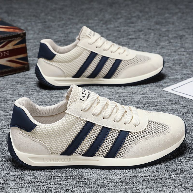 Summer Men's Shoes 2025 New Mesh Breathable Sports Casual Running Shoes Work Soft Sole Lightweight Deodorant Forrest Gump Shoes