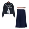 Long-sleeve, white long skirt, scarf