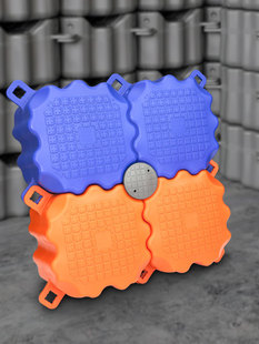 Water floating tube fishing platform Plastic floating pier sea floating bridge swimming pool motorboat berth breeding cage