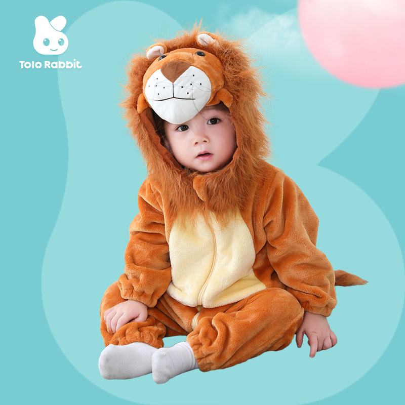 Qile Rabbit Winter New Infant Baby Cartoon Style Personality Lively All-match Single Layer Ha Yi Total Link