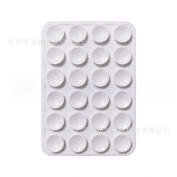 24 capsules double-sided suction cup white