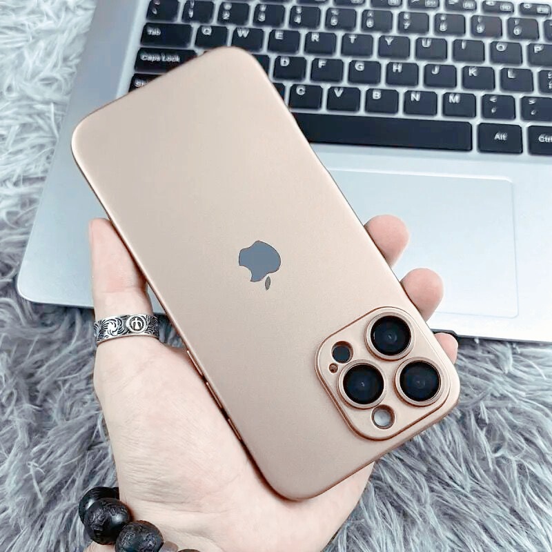 自带镜头膜磨砂金属漆适用iPhone17手机壳全包肤感苹果16防摔硬套|undefined